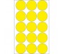 Kleebisetiketid väikepakis, Herma - ringid kollane, Ø 32mm, 480 tk